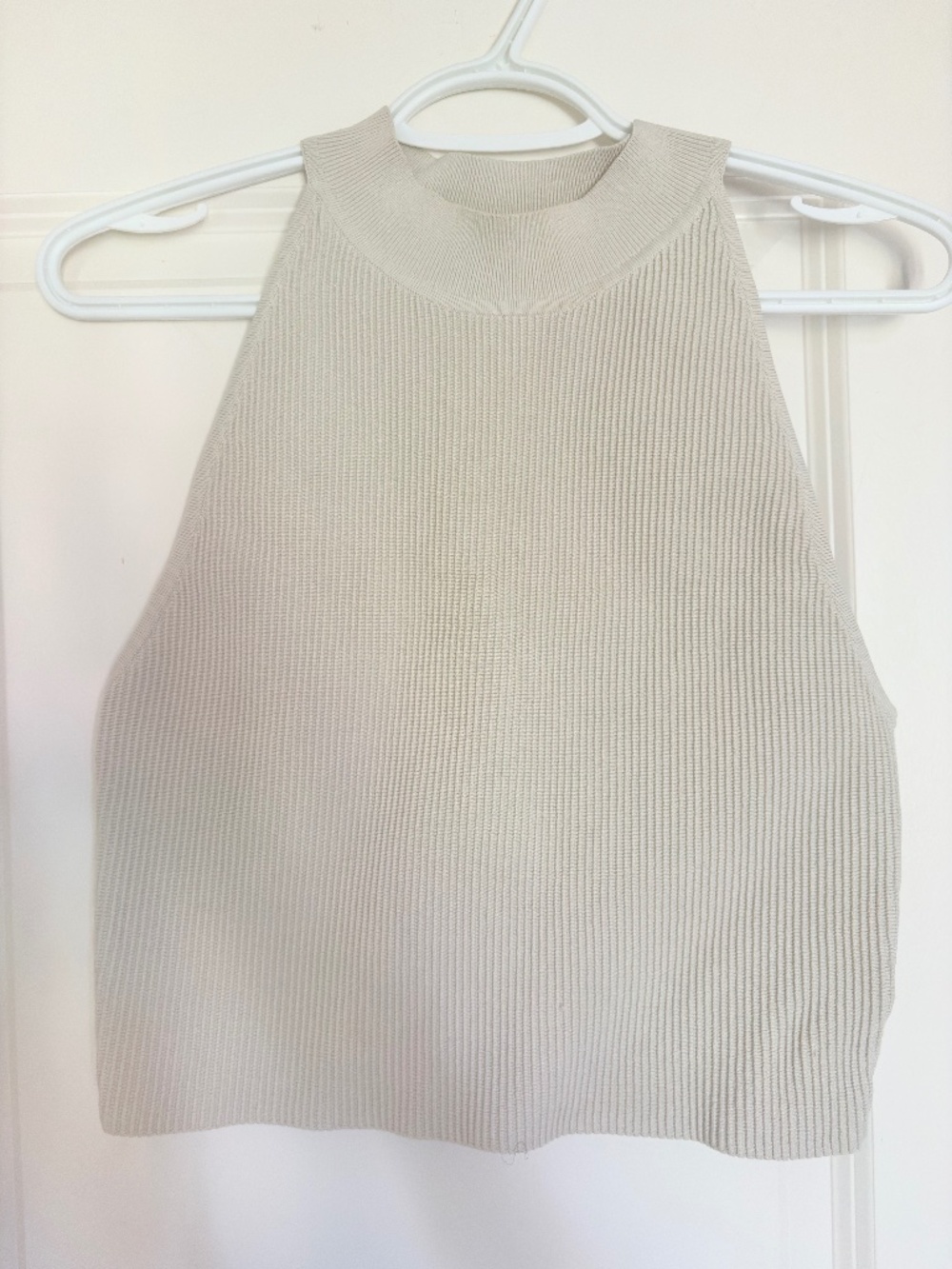 Babaton Sculpt Knit Mockneck Halter Top